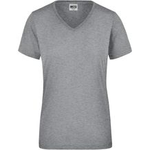 Ladies' Workwear T-Shirt - Strapazierfähiges und pflegeleichtes T-Shirt [Gr. S] (grey-heather) (Art.-Nr. CA116499)