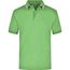 Polo Tipping - Hochwertiges Piqué-Polohemd mit Kontraststreifen [Gr. M] (lime-green/white) (Art.-Nr. CA117291)
