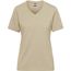 Ladies' BIO Workwear T-Shirt - Strapazierfähiges und pflegeleichtes T-Shirt [Gr. 4XL] (stone) (Art.-Nr. CA117742)