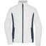 Ladies' Stretchfleece Jacket - Bequeme, elastische Stretchfleece Jacke im sportlichen Look für Arbeit, Sport und Lifestyle [Gr. 3XL] (white/carbon) (Art.-Nr. CA117925)