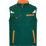 Workwear Softshell Vest - Funktionelle Softshellweste mit hochwertiger Ausstattung [Gr. XL] (dark-green/orange) (Art.-Nr. CA118071)
