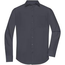 Men's Shirt Longsleeve Poplin - Klassisches Shirt aus pflegeleichtem Mischgewebe [Gr. M] (carbon) (Art.-Nr. CA118116)