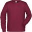 Men's Sweat - Klassisches Sweatshirt mit Raglanärmeln [Gr. S] (burgundy-melange) (Art.-Nr. CA118660)