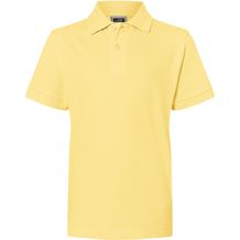 Classic Polo Junior - Hochwertiges Polohemd mit Armbündchen [Gr. S] (light-yellow) (Art.-Nr. CA118934)