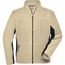Men's Workwear Fleece Jacket - Strapazierfähige Fleecejacke im Materialmix [Gr. XS] (stone/black) (Art.-Nr. CA119027)