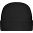Microfleece Cap - Wärmende Fleece Mütze mit breitem Umschlag [Gr. M/L] (black) (Art.-Nr. CA119454)