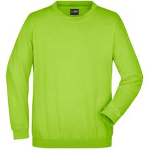 Round-Sweat Heavy - Klassisches Komfort Rundhals-Sweatshirt [Gr. S] (lime-green) (Art.-Nr. CA120123)