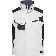Workwear Vest - Professionelle Weste mit hochwertiger Ausstattung [Gr. 4XL] (white/carbon) (Art.-Nr. CA120407)