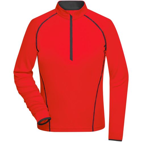Ladies' Sports Shirt Longsleeve - Langarm Funktionsshirt für Fitness und Sport [Gr. L] (Art.-Nr. CA120485) - Atmungsaktiv und feuchtigkeitsregulieren...
