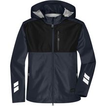 Hardshell Workwear Jacket - Professionelle, wind- und wasserdichte, atmungsaktive Arbeitsjacke für extreme Wetterbedingungen [Gr. L] (carbon/black) (Art.-Nr. CA122293)