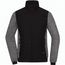 Ladies' Padded Hybrid Jacket - Wattierte Jacke mit Stehkragen im attraktiven Materialmix [Gr. XXL] (black/carbon-melange) (Art.-Nr. CA122370)