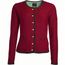 Ladies' Traditional Knitted Jacket - Strickjacke im klassischen Trachtenlook [Gr. M] (red/anthracite-melange/green) (Art.-Nr. CA123792)