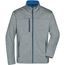 Men's Softshell Jacket - Softshell-Jacke in Melange-Optik [Gr. XL] (dark-melange/royal) (Art.-Nr. CA124116)
