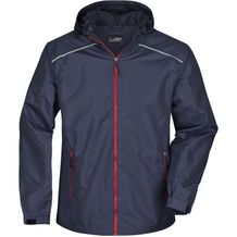 Men's Rain Jacket - Sportliche, funktionale Outdoorjacke [Gr. L] (navy/red) (Art.-Nr. CA124255)