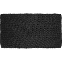 Fine Crocheted Headband - Stirnband in feiner Häkeloptik [Gr. one size] (black) (Art.-Nr. CA124348)