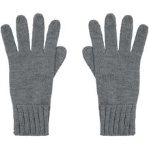Knitted Gloves - Strickhandschuhe mit gerippten Bündchen für Damen und Herren [Gr. L/XL] (Grau) (Art.-Nr. CA124501)