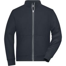 Men's Doubleface Work Jacket - Funktionelle Jacke mit Stehkragen und Kängurutasche [Gr. XL] (carbon) (Art.-Nr. CA126020)