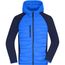 Men's Hybrid Jacket - Sportliche Jacke mit Kapuze im attraktiven Materialmix [Gr. M] (blue/navy) (Art.-Nr. CA127186)