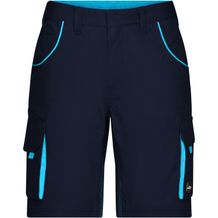 Workwear Bermudas - Funktionelle kurze Hose im sportlichen Look mit hochwertigen Details [Gr. 50] (navy/turquoise) (Art.-Nr. CA127644)