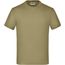 Junior Basic-T - Kinder Komfort-T-Shirt aus hochwertigem Single Jersey [Gr. L] (khaki) (Art.-Nr. CA127682)