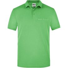 Men´s Workwear Polo Pocket - Pflegeleichtes und strapazierfähiges Polo mit Brusttasche [Gr. 6XL] (lime-green) (Art.-Nr. CA129078)
