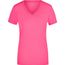 Ladies' Stretch V-T - T-Shirt aus weichem Elastic-Single-Jersey [Gr. S] (pink) (Art.-Nr. CA129575)