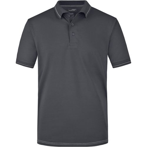 Men's Elastic Polo - Hochwertiges Poloshirt mit Kontraststreifen [Gr. M] (Art.-Nr. CA129614) - Weicher Elastic-Single-Jersey
Gekämmte,...