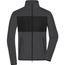 Men's Fleece Jacket - Fleecejacke im Materialmix [Gr. M] (dark-melange/black) (Art.-Nr. CA129943)