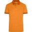 Men's Heather Polo - Melange Polo mit modischen Details [Gr. L] (orange-melange/dark-orange) (Art.-Nr. CA130677)