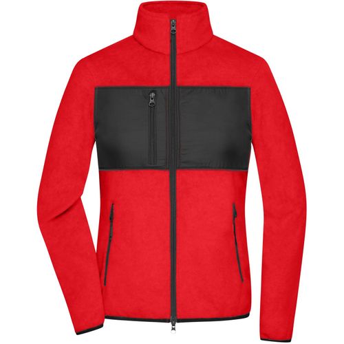 Ladies' Fleece Jacket - Fleecejacke im Materialmix [Gr. XL] (Art.-Nr. CA131176) - Klassischer, weicher und pflegeleichter...