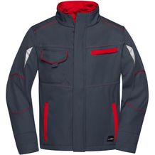 Workwear Softshell Jacket - Funktionelle Softshelljacke mit hochwertiger Ausstattung [Gr. XS] (carbon/red) (Art.-Nr. CA132796)