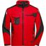 Workwear Softshell Jacket - Professionelle Softshelljacke mit hochwertiger Ausstattung [Gr. XS] (red/black) (Art.-Nr. CA133598)