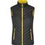 Ladies' Lightweight Vest - Leichte Wendeweste mit sorona®AURA Wattierung (nachwachsender, pflanzlicher Rohstoff) [Gr. XL] (black/yellow) (Art.-Nr. CA134359)