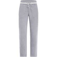 Ladies' Jog-Pants - Sweat-Hose im modischen Design [Gr. M] (grey-heather/white) (Art.-Nr. CA134617)