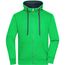 Men's Lifestyle Zip-Hoody - Sweatjacke mit Reißverschluss und Kapuze [Gr. M] (green/navy) (Art.-Nr. CA135968)