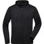 Men's Sports Zip Hoody - Modische Kapuzenjacke aus 100% recyceltem Polyester für Sport und Freizeit [Gr. L] (black) (Art.-Nr. CA136032)