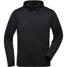 Men's Sports Zip Hoody - Modische Kapuzenjacke aus 100% recyceltem Polyester für Sport und Freizeit [Gr. L] (black) (Art.-Nr. CA136032)