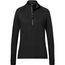 Ladies' Sports Shirt Half-Zip - Langarm-Shirt mit Reißverschluss für Sport und Freizeit [Gr. XS] (black) (Art.-Nr. CA137931)