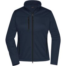 Ladies' Softshell Jacket - Klassische Softshelljacke im sportlichen Design aus recyceltem Polyester [Gr. L] (navy) (Art.-Nr. CA138423)