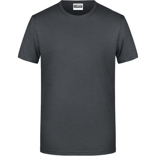 Men's Basic-T - Herren T-Shirt in klassischer Form [Gr. M] (Art.-Nr. CA138503) - 100% gekämmte, ringgesponnene BIO-Baumw...