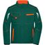 Workwear Softshell Padded Jacket - Funktionelle Softshelljacke mit warmem Innenfutter [Gr. L] (dark-green/orange) (Art.-Nr. CA139309)