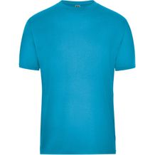 Men's BIO Workwear T-Shirt - Strapazierfähiges und pflegeleichtes T-Shirt [Gr. M] (Turquoise) (Art.-Nr. CA139843)
