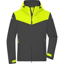 Men's Allweather Jacket - Leichte, gefütterte Outdoor Softshelljacke für extreme Wetterbedingungen [Gr. 3XL] (carbon/bright-yellow/carbon) (Art.-Nr. CA140443)