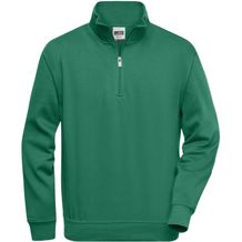 Workwear Half Zip Sweat - Sweatshirt mit Stehkragen und Reißverschluss [Gr. 4XL] (dark-green) (Art.-Nr. CA140646)