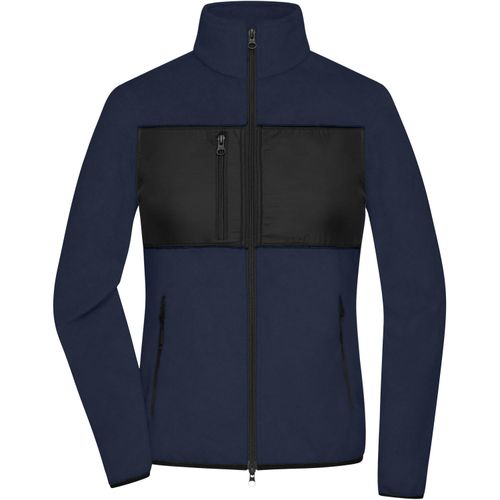 Ladies' Fleece Jacket - Fleecejacke im Materialmix [Gr. XXL] (Art.-Nr. CA141480) - Klassischer, weicher und pflegeleichter...