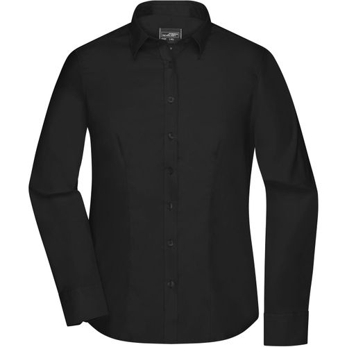 Ladies' Shirt Longsleeve Micro-Twill - Klassisches Shirt in pflegeleichter Baumwollqualität [Gr. XXL] (Art.-Nr. CA143274) - Bügelfreie Mikro-Twill Qualität m...