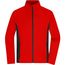 Men's Stretchfleece Jacket - Bequeme, elastische Stretchfleece Jacke im sportlichen Look für Arbeit, Sport und Lifestyle [Gr. L] (red/black) (Art.-Nr. CA143611)