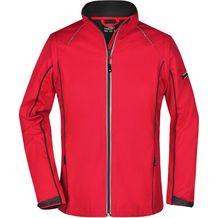 Ladies' Zip-Off Softshell Jacket - 2 in 1 Jacke mit abzippbaren Ärmeln [Gr. XXL] (red/black) (Art.-Nr. CA143840)