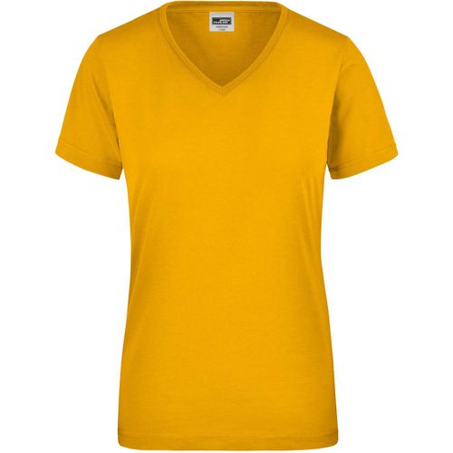 Ladies' Workwear T-Shirt - Strapazierfähiges und pflegeleichtes T-Shirt [Gr. XS] (Art.-Nr. CA144004) - Materialmix aus Baumwolle und Polyester...