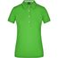 Ladies' Plain Polo - Polo mit konfektioniertem Kragen [Gr. XL] (lime-green/lime-green-white) (Art.-Nr. CA145057)